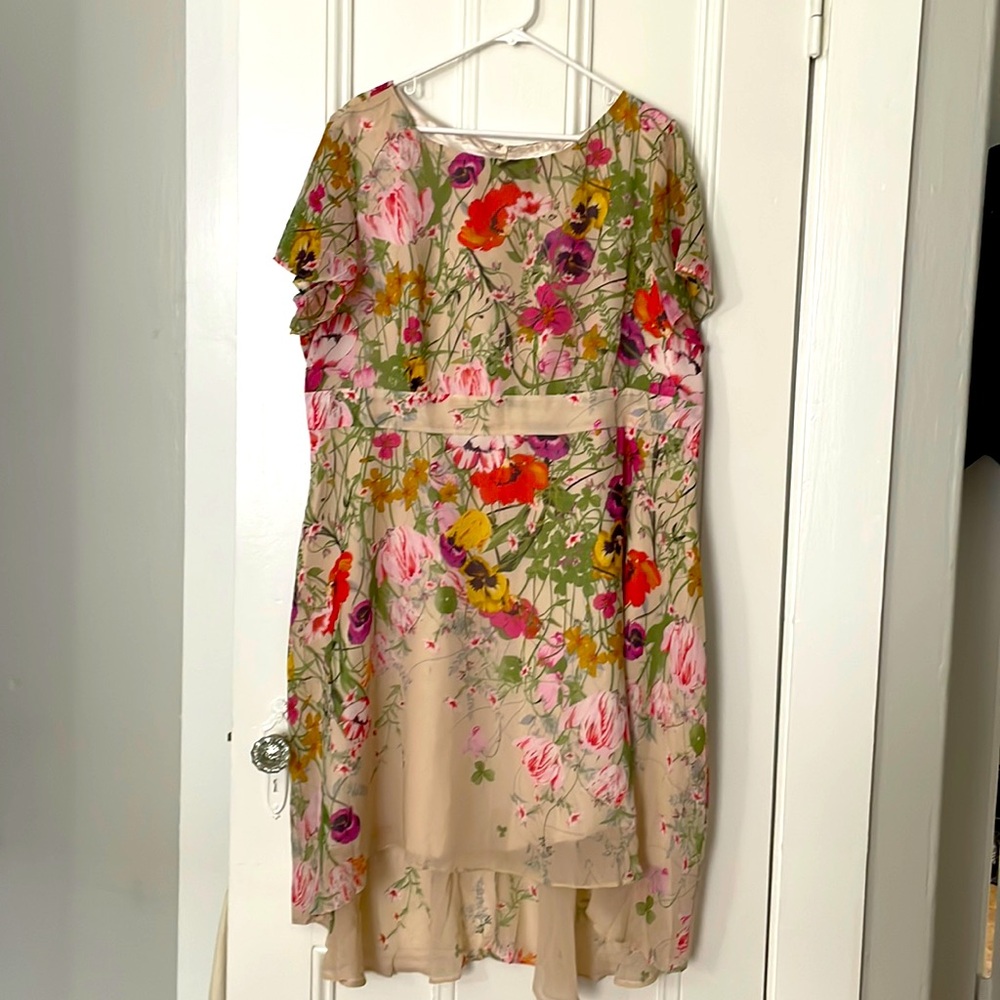 Plus size floral dress